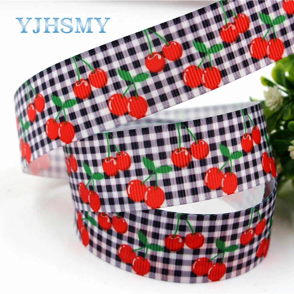 YJHSMY H-17522-902 10 ярдов 25 мм фотоэлемент Термотрансферная печать grosgrain аксессуары для