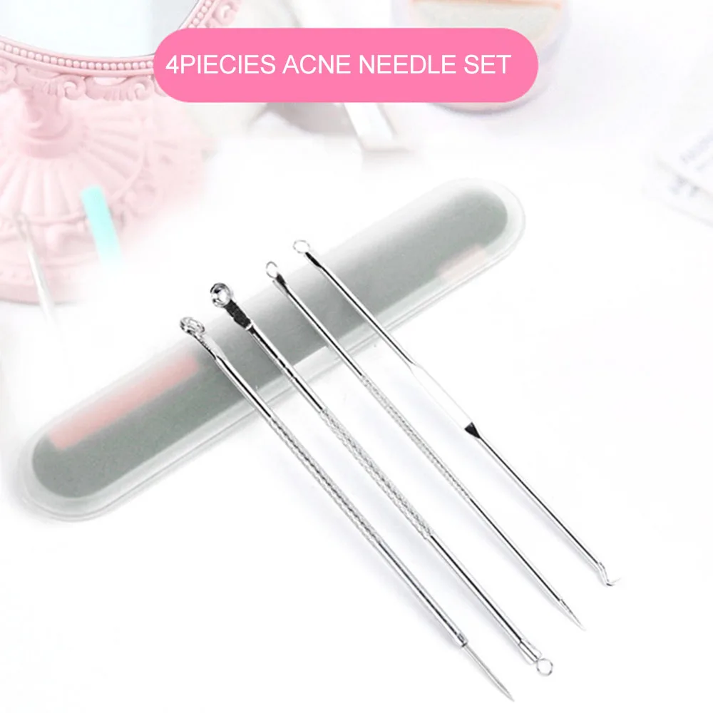 4 шт./компл. игла из нержавеющей стали для удаления чёрных точек и