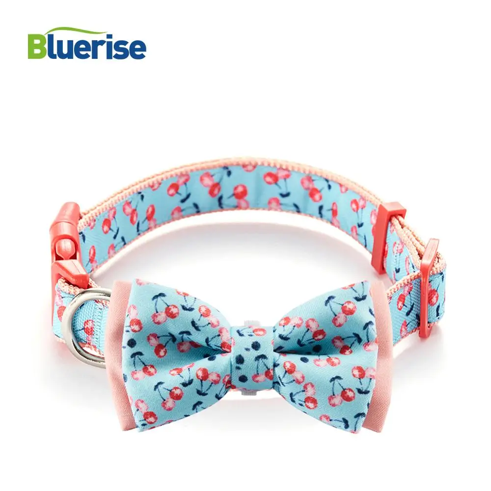 Принт Led галстук бабочка для собаки воротник розовая вишневая собак