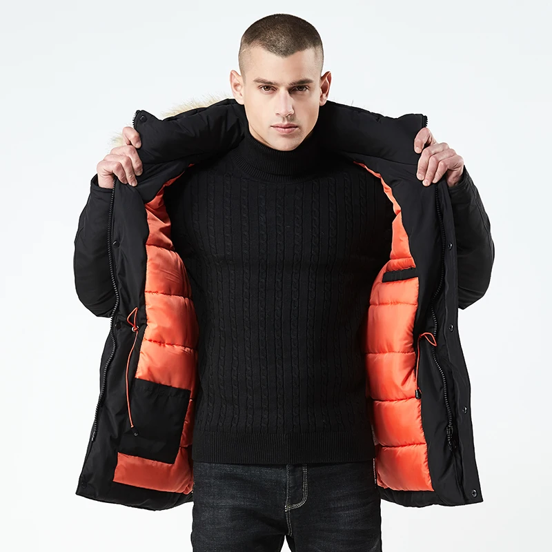 BOYUAN куртка Человек зима теплая Camperas Hombre Invierno 2018 парка Для мужчин пальто зимняя