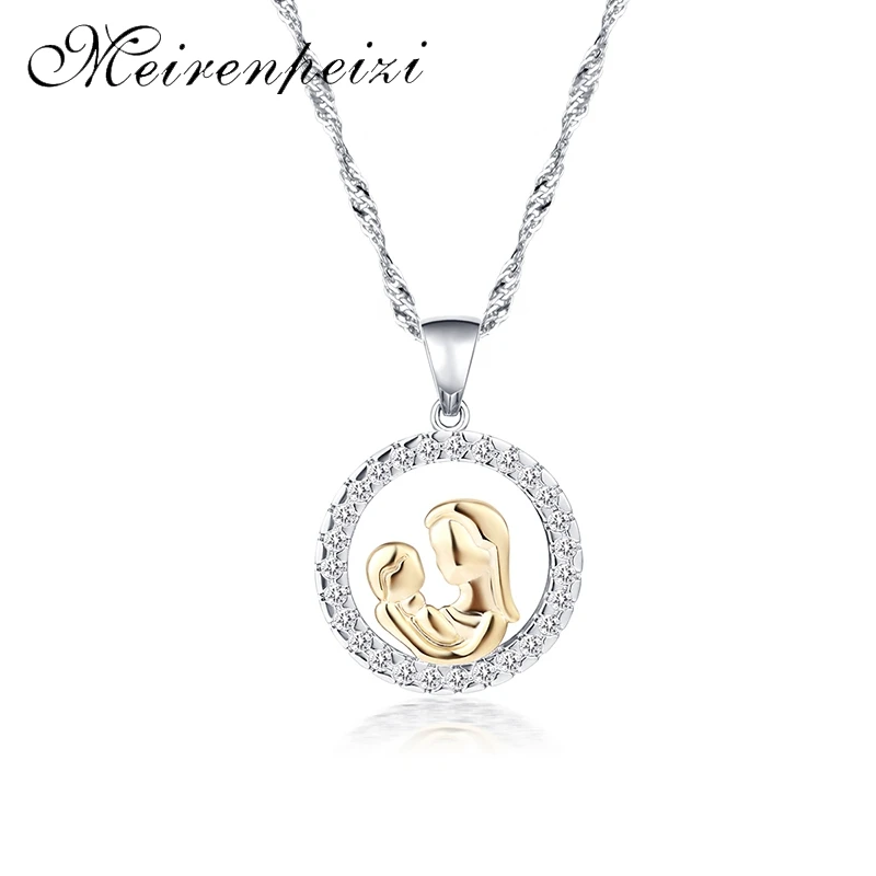 Модное ожерелье с кулоном из кубического циркония Meirenpeizi украшение на день