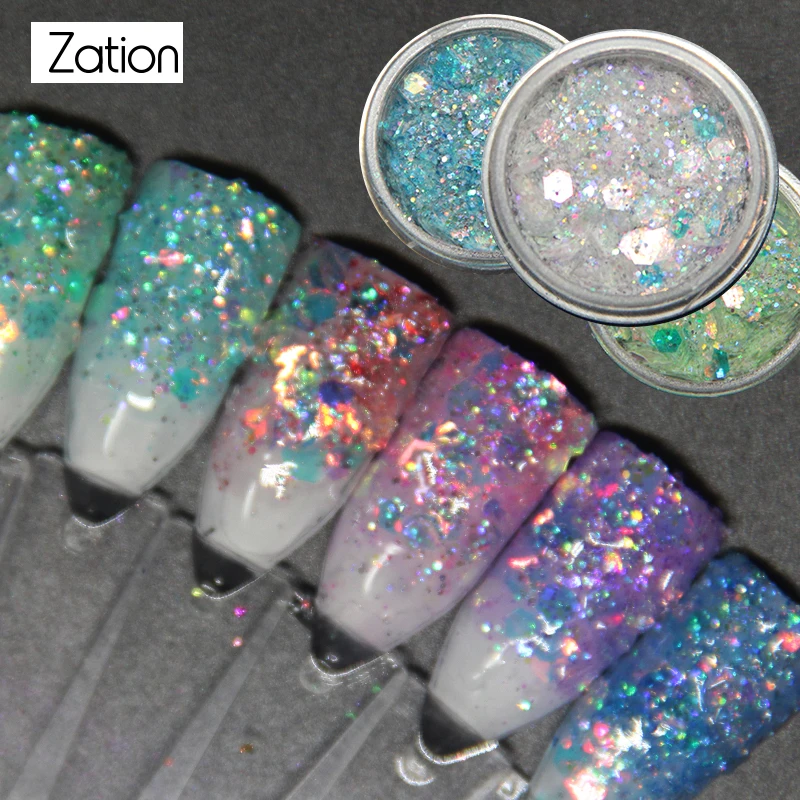 1 шт. зеркальный пигмент для дизайна ногтей блестящая голографическая пудра