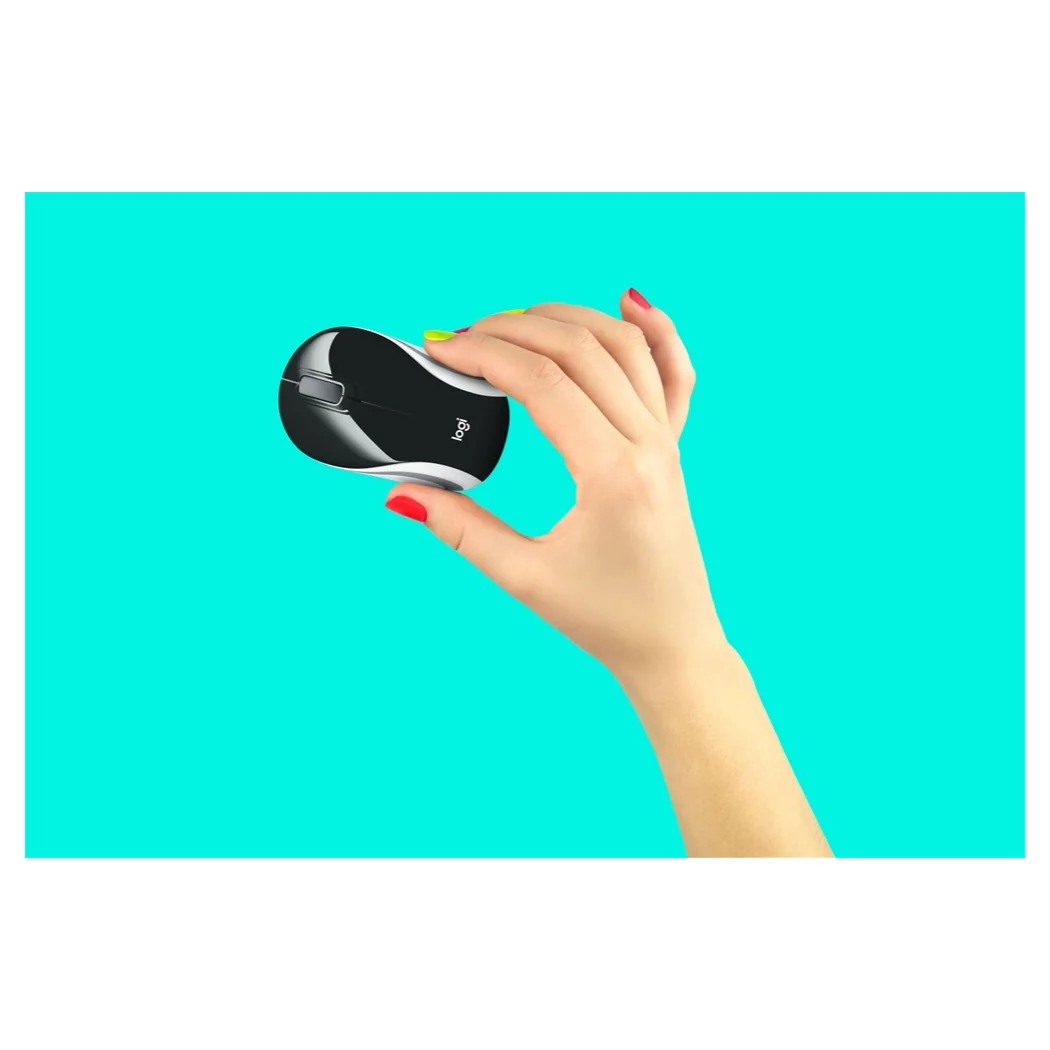 Logitech M187 симметричная оптический RF Беспроводной 1000 Точек на дюйм 51 9 г черный |