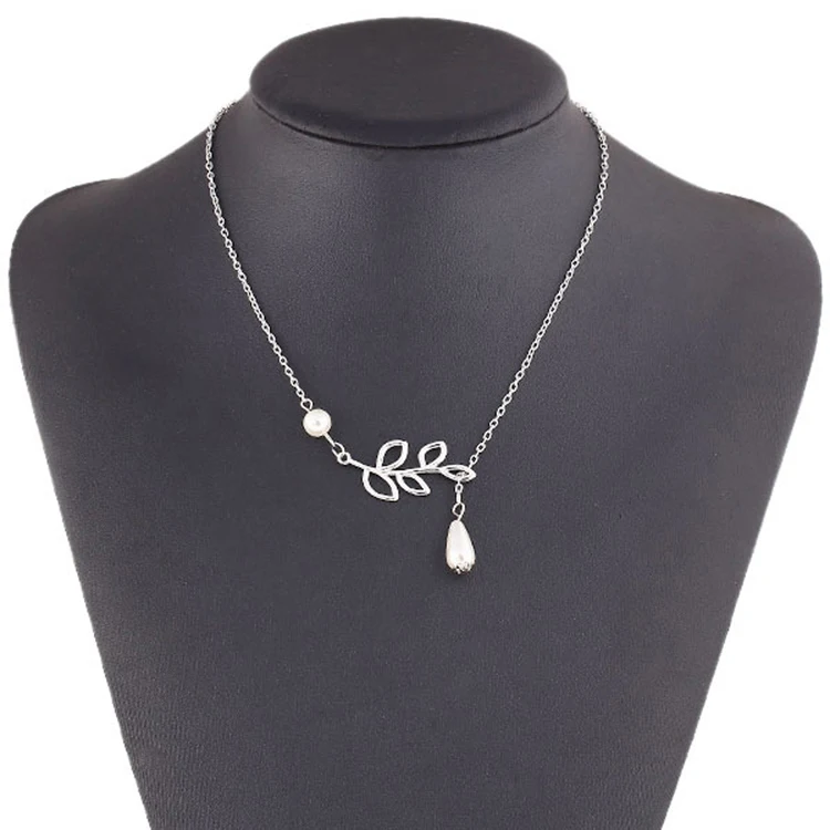 Женское Ожерелье с искусственным жемчугом и цепочкой до ключиц|necklace with|women