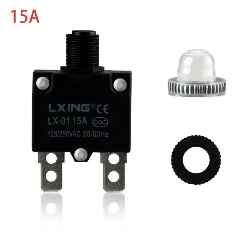 L2 series 5A 30AMP AC 125/250V сбрасываемая Кнопка Термовыключатель монтажная