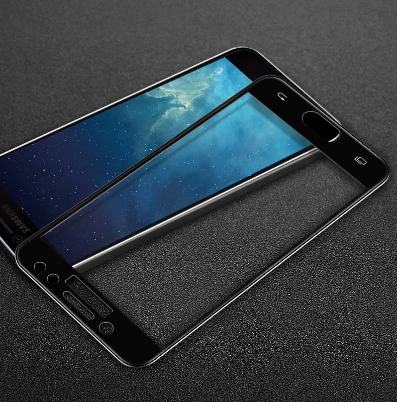 10 шт./лот 3D закаленное стекло для Samsung Galaxy j7 plus полное покрытие 9H защитная пленка