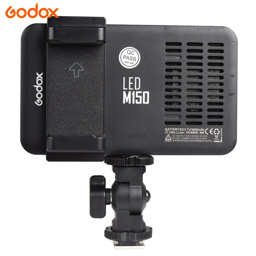 GODOX M150 LED Light 5600K White Color Led panel Selfie light Lamp for Iphone Smart Phone Video Camera maquiagem | Электроника