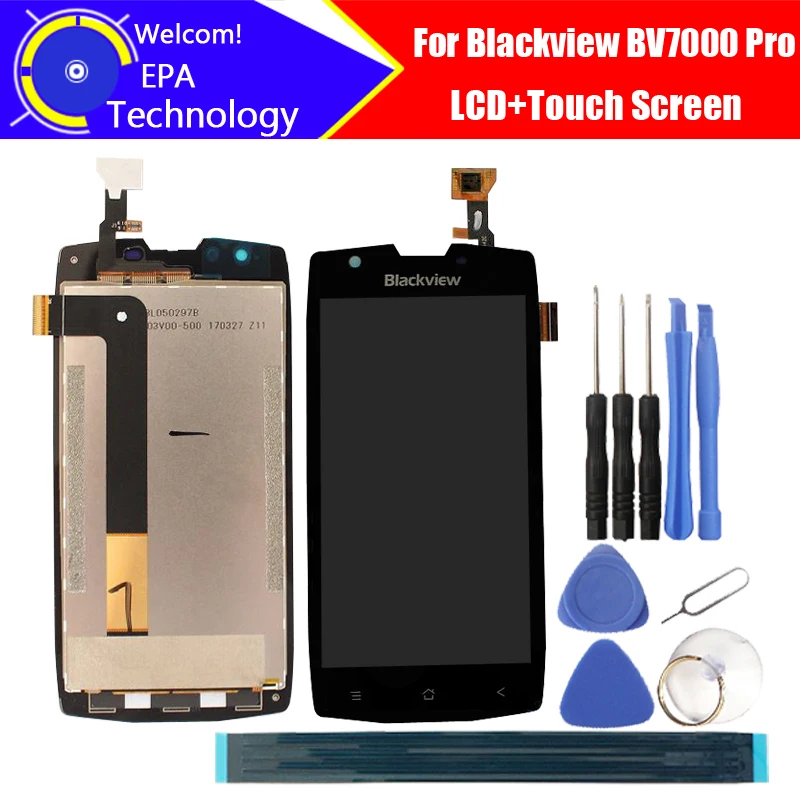 5,0 ''Blackview BV7000 Pro ЖК-дисплей+ сенсорный экран протестированный дигитайзер стеклянная панель Замена для BV7000 Pro+ подарки