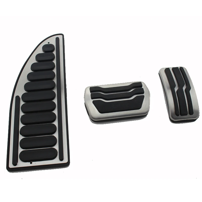 AT 3Pcs Автомобильные педали из нержавеющей стали для Ford Focus 2 3 4 MK2 MK3 MK4 RS ST 2005- Kuga Escape 2009 - Название цвета: AT 3Pcs