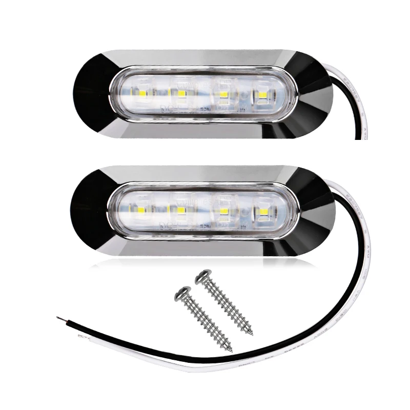 2 шт. 4 светодиода для габарисветильник 12 в 24 в|12v car led lamp|car light |