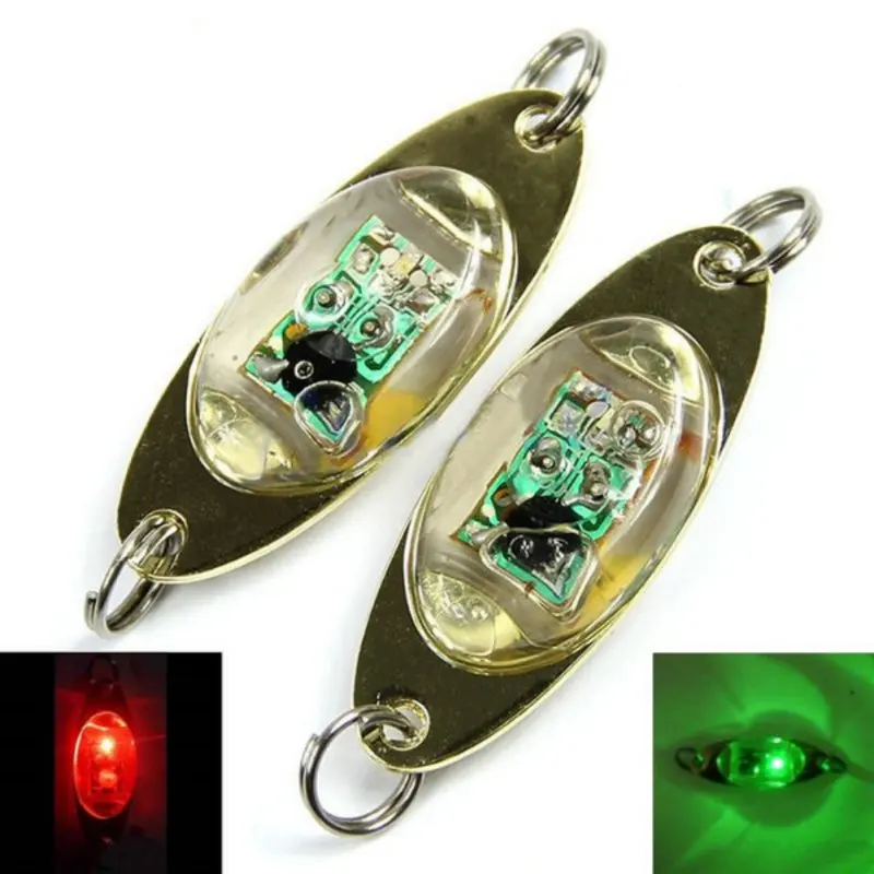

6cm/2.4 Inch Led Underwater Fishing Bait Colorful Boat Shaped Trap Squid Deep Drop Fish Lure Light Flash Lamp Pesca Calamar