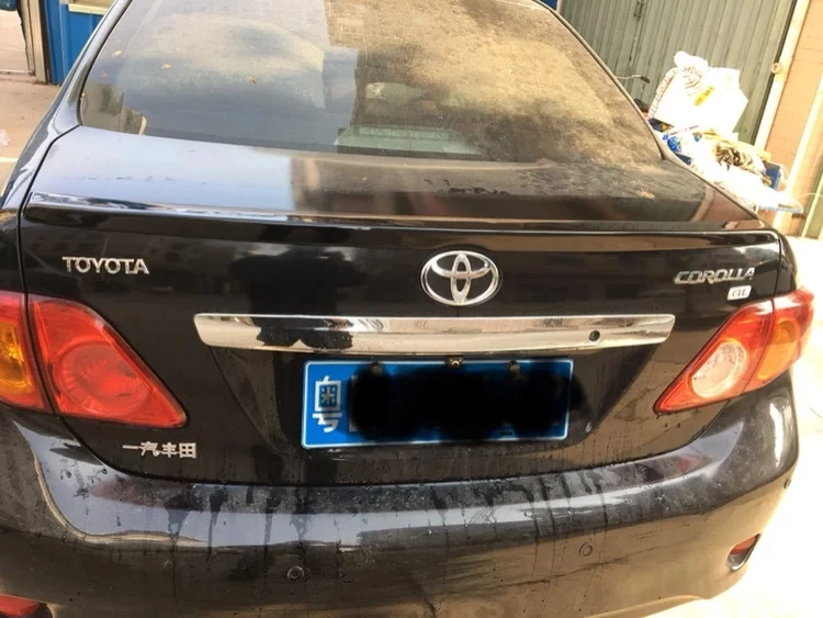 2007 до 2013 года Corolla пластиковый задний нижний Спойлер ABS дефлектор Резиновая полоса Спойлеры внешняя отделка
