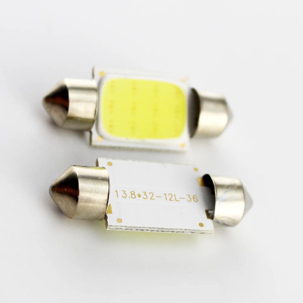 YM E-Bright 500 шт./лот C5W гирлянда COB 31 мм/36 мм/39 мм/41 мм 1,5 Вт 12 В купольные лампы Индикатор автомобильный светильник белый авто лампы