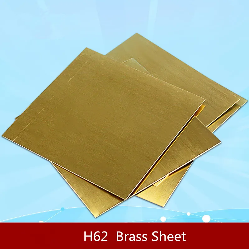 

1PCS YT1324 Ultra-Thin Brass Sheet 100mm*100mm*1mm H62 Brass Plate Free Shipping Sell at a Loss Plate Brass