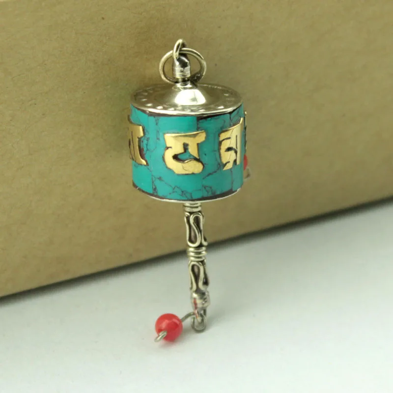 TEVIDA R75 тибетские серебряные медные Бусы Ретро молитва Непальские Подвески