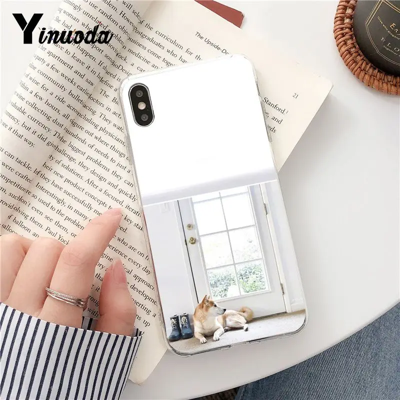 Yinuoda Шиба ину собака красочные милые аксессуары для телефона чехол iPhone 8 7 6 6S Plus X 10