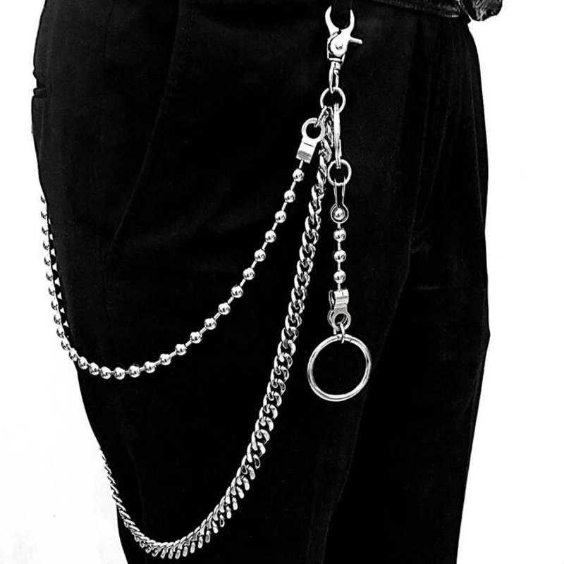 Новинка 2020 длинное кольцо аксессуары для брелоков в стиле панк брюк джинсов хип