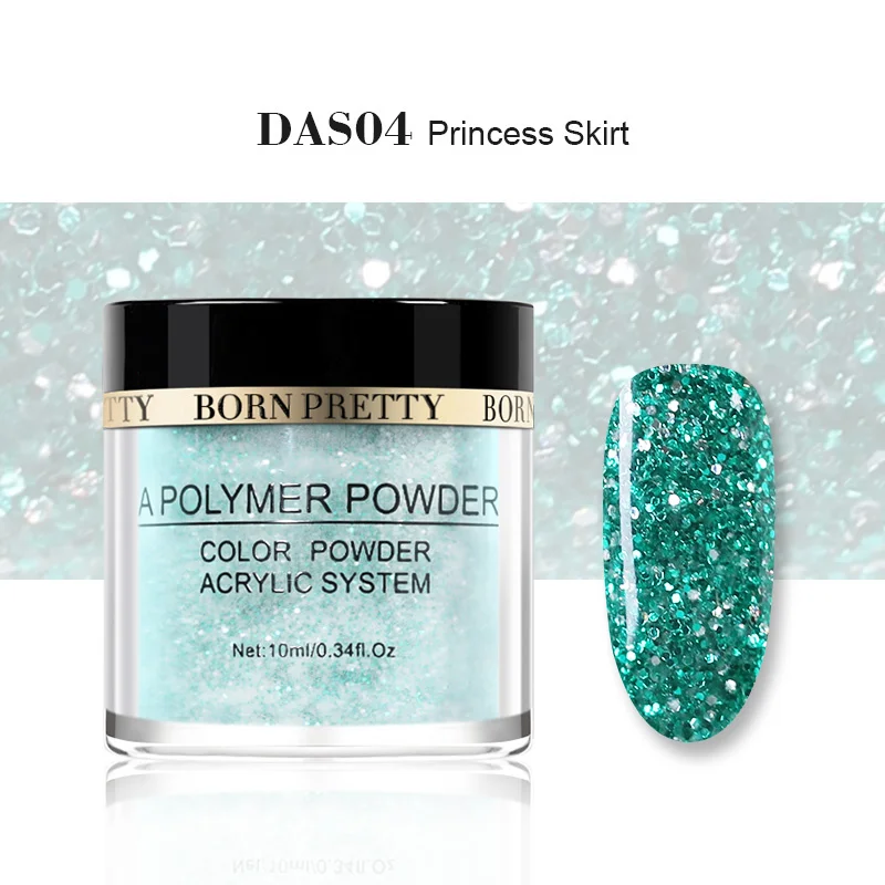 BP-DAS04 BORN PRETTY 10 мл розовый, белый, прозрачный акриловый порошок для наращивания ногтей Дизайн ногтей строитель хромированный полимерный порошок для ногтей - Цвет: BP-DAS04