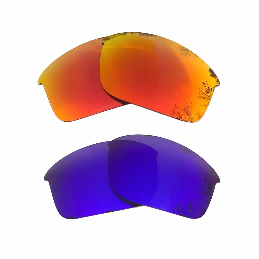 Orange Red Mirrored & Purple Mirrored Polarized Replacement Lenses for Bottle Rocket Frame 100% UVA & UVB