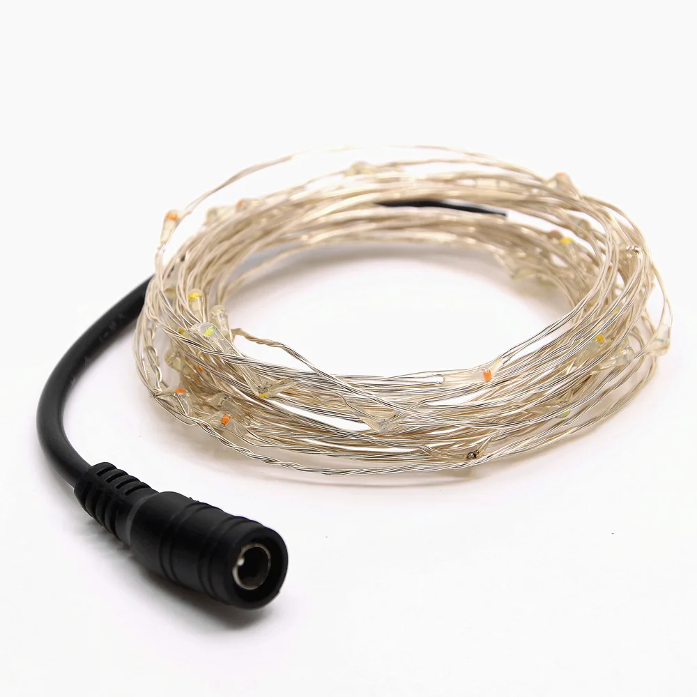 DC12V гирляндой светодио дный строка 10 дный/м Рождество Водонепроницаемый гирлянды