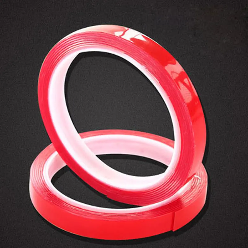 5 Roll 3m Double Sided Adhesive Tape Two Size High Strength Acrylic Transparent No Traces Sticker Car Fixed Wall Clock Hook |