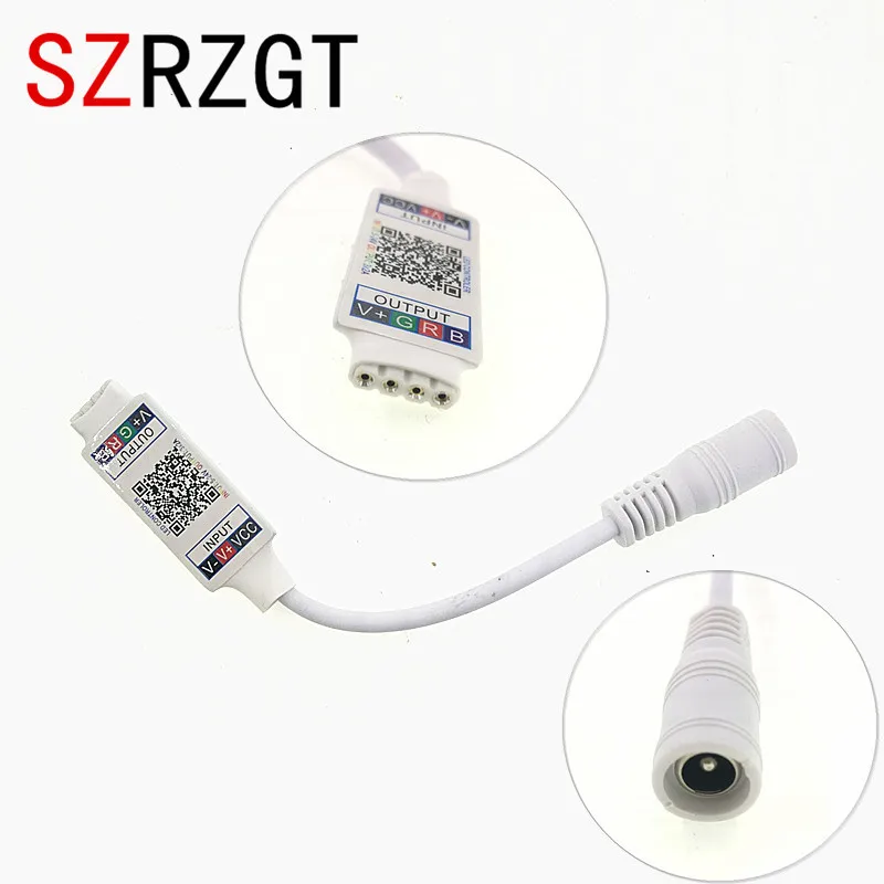 Wifi мини RGB Bluetooth контроллер постоянного тока 5 в 12 В 24 В мини музыкальный Bluetooth контроллер светильник контроллер полосы для RGB RGBW светодиодные ленты
