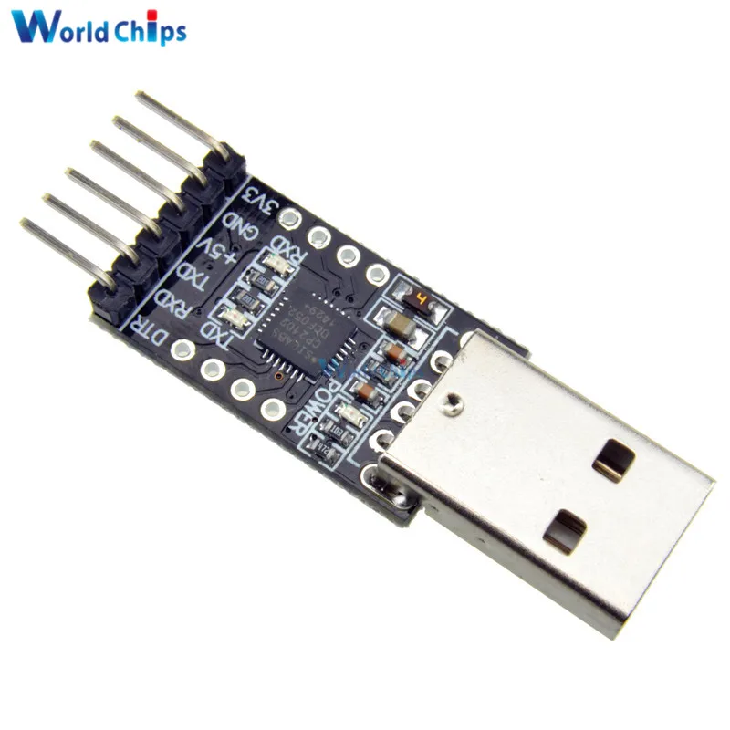 

10 шт. CP2102 USB 2,0 к TTL UART модуль 6Pin последовательный преобразователь STC Замена FT232 модуль адаптера 3,3 В/5 В питание для Arduino