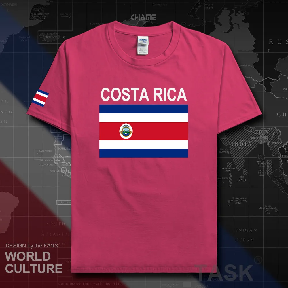 Мужская футболка Коста Рики 2017 Джерси национальной команды 100% хлопок футболки