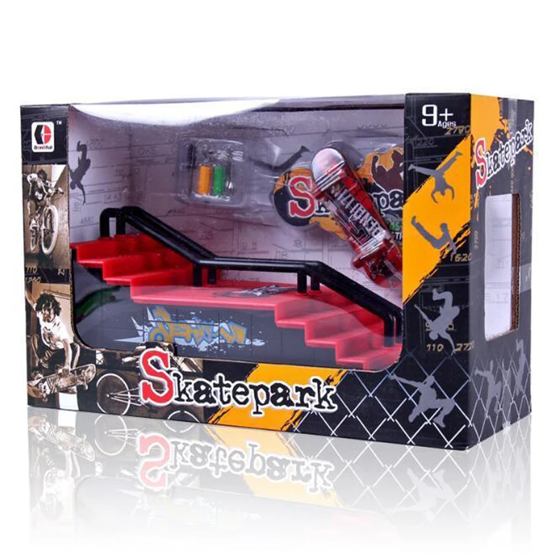 Finger скейтборды практика скейт парк Fingerboard Tech Deck Ramp мальчик скейтборд игрушки Locknuts