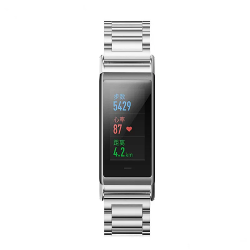 Stainless silver SIKAI /нержавеющая сталь/кожаный ремешок для часов Huami Amazfit Cor браслет для часов Huami Amazfit Cor - Цвет ремешка: Stainless silver