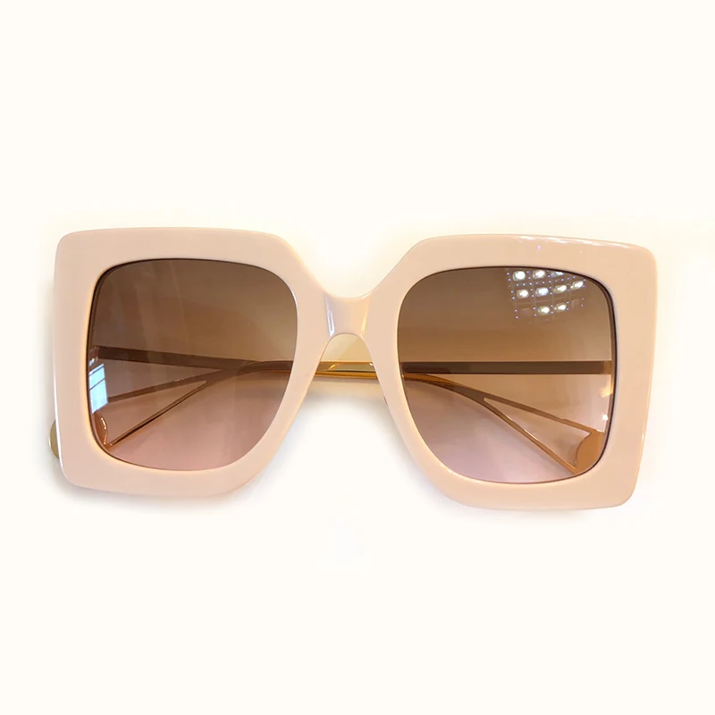 No4 Sunglasses Модные квадратные женские солнцезащитные очки, брендовые дизайнерские солнцезащитные очки больших размеров для женщин, зеркальные солнцезащитные очки для женщин Oculos De Sol - Цвет линз: No4 Sunglasses