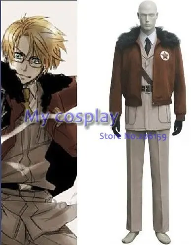 Костюм для косплея аниме Hetalia Axis Powers America мужской высококачественный костюм