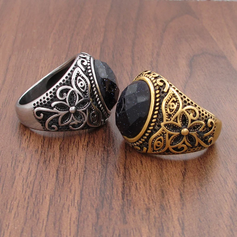 Кольца с овальным натуральным камнем для женщин и мужчин Винтажные Ювелирные