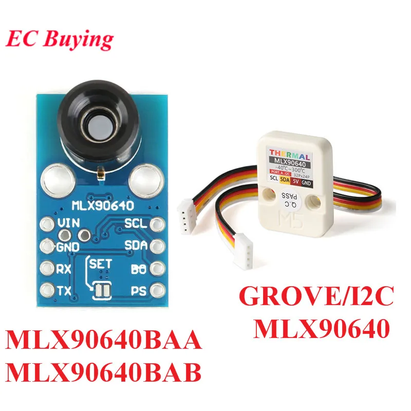 MLX90640 M5Stack серии тепловая камера модуль 32*24 MCU90640 инфракрасный тепловизионный сенсор модуль MLX90640BAA mlx90640ab