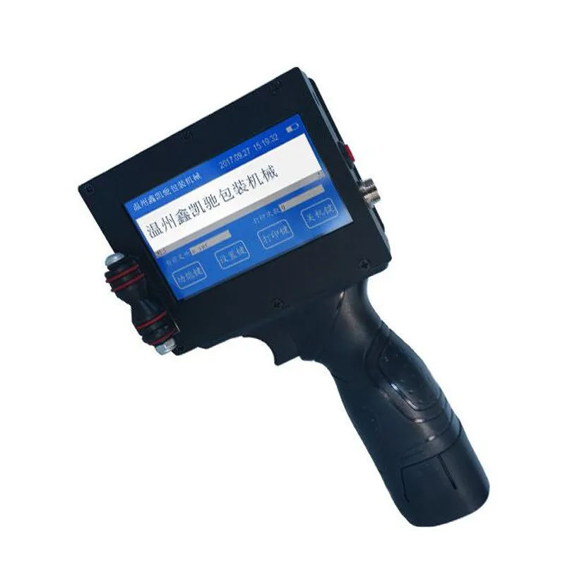 

Handheld Inkjet Printer 12.7mm Print Height 6 Language Time QR Code Barcode Logo with Black Cartridge M6