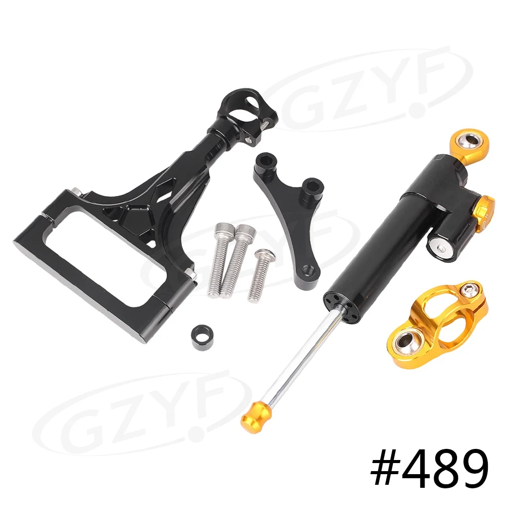 Motorcycle Steering Damper Stabilizer Satety Control w/ Bracket Tools for Kawasaki Z1000 Z750 2003 2004 2005 2006 2007 2008 2009