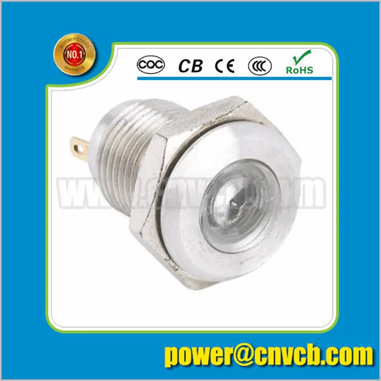 IN103 много цветов 12мм 24В Водонепроницаемая IP67 Пилотная лампа