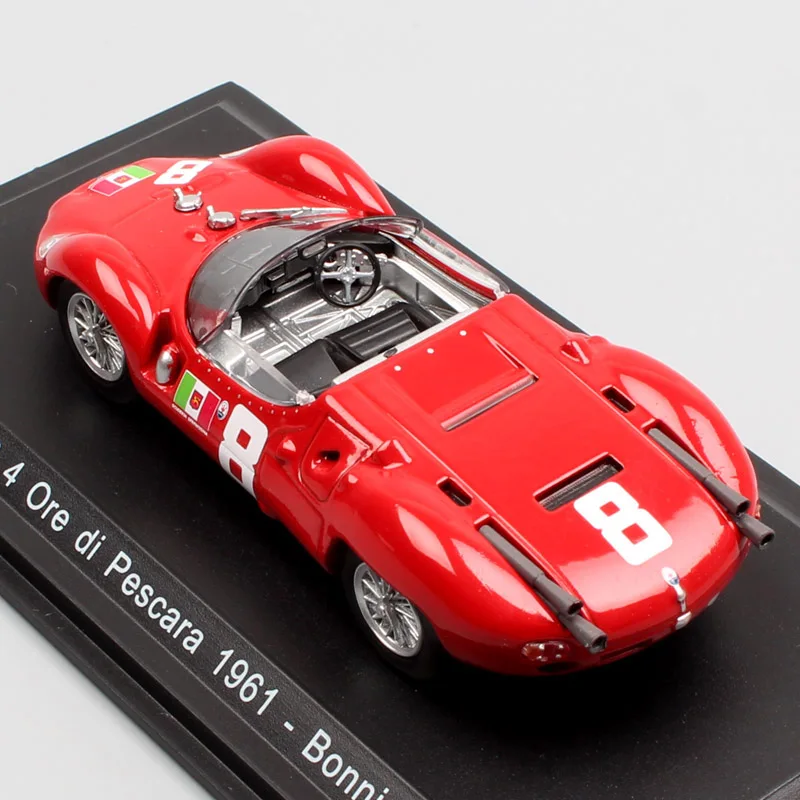 1:43 Масштаб классический тип 63 4 руды Di Pescara 1961 № 8 Бонньер Grand tourer Супер Гонки литья под давлением модель спортивные легковых автомобилей игрушки