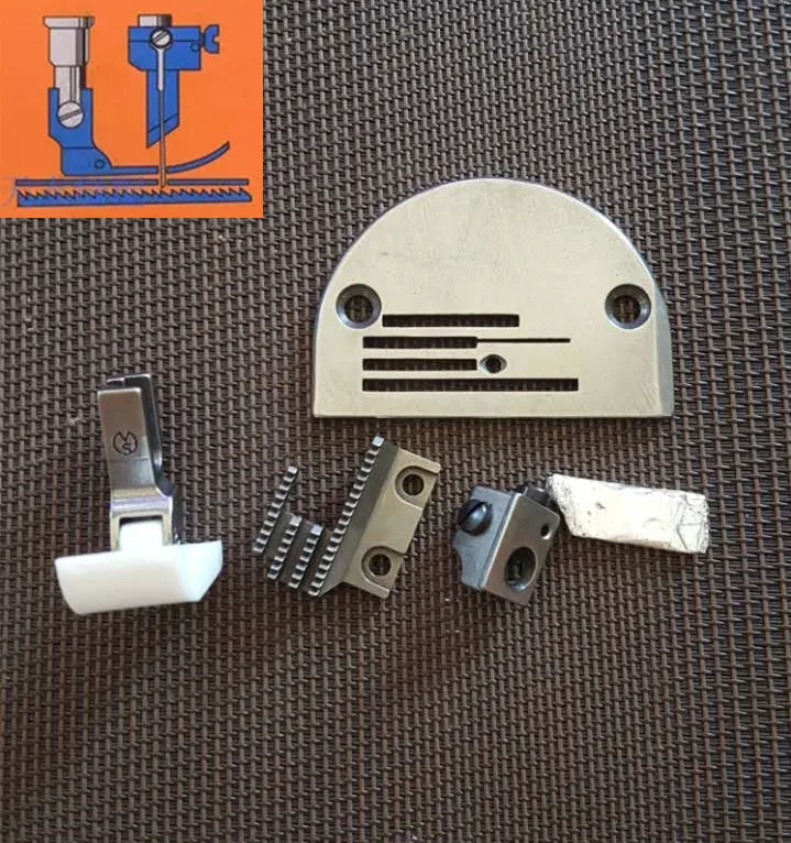 

TEC FOOT flatcar sewing machine Parts to change the knife edge cutter cut cotton car assembly assembly TEC PRESSER