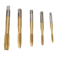 5pcs tap drill set titanium metric thread tap drill bits m3 m4 m5 m6 m8 machine hand tap bits