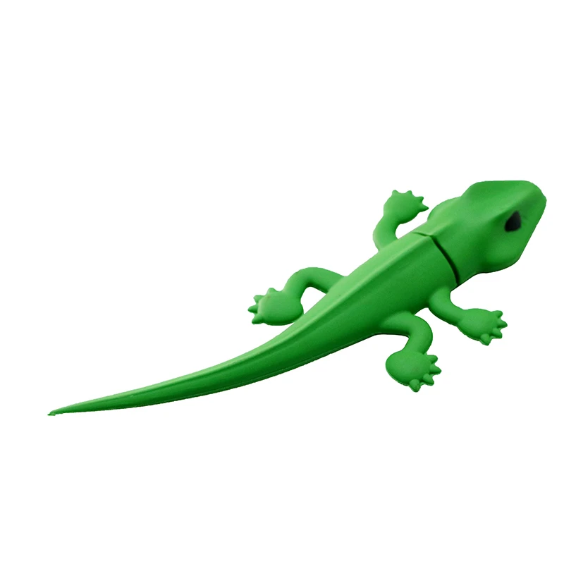 Dark green USB флеш-накопитель Green Lizard 4 ГБ 8 ГБ 16 ГБ 32 ГБ 64 Гб 128 ГБ Gecko флеш-диск USB 2,0 карта памяти USB флешка, подарок - Цвет: Dark green