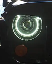 Бесплатная доставка Ангельские глазки светодиодный фары HID Q5 ксеноновые линзы