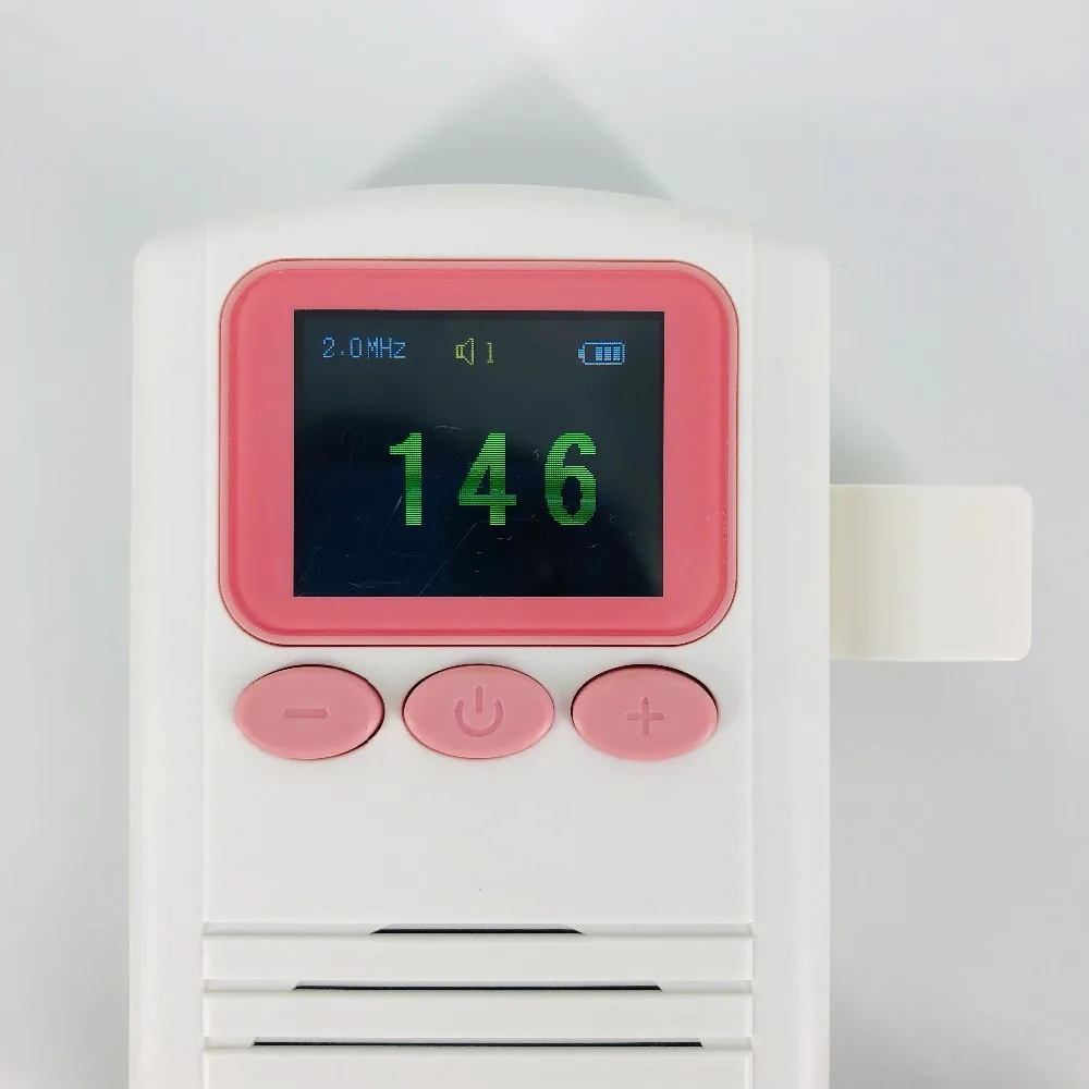 Добавлен 2 МГц зонд функция сигнализации и FHR кривой ЖК-дисплей фетальный допплер