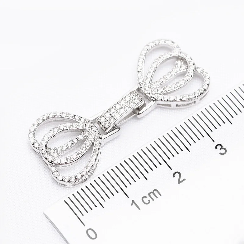 

925 Silver/Clasps & Hooks/Connectors Jewelry Findings DIY Connectors/Cubic Zirconia/Necklace Bracelet Jewelry Making