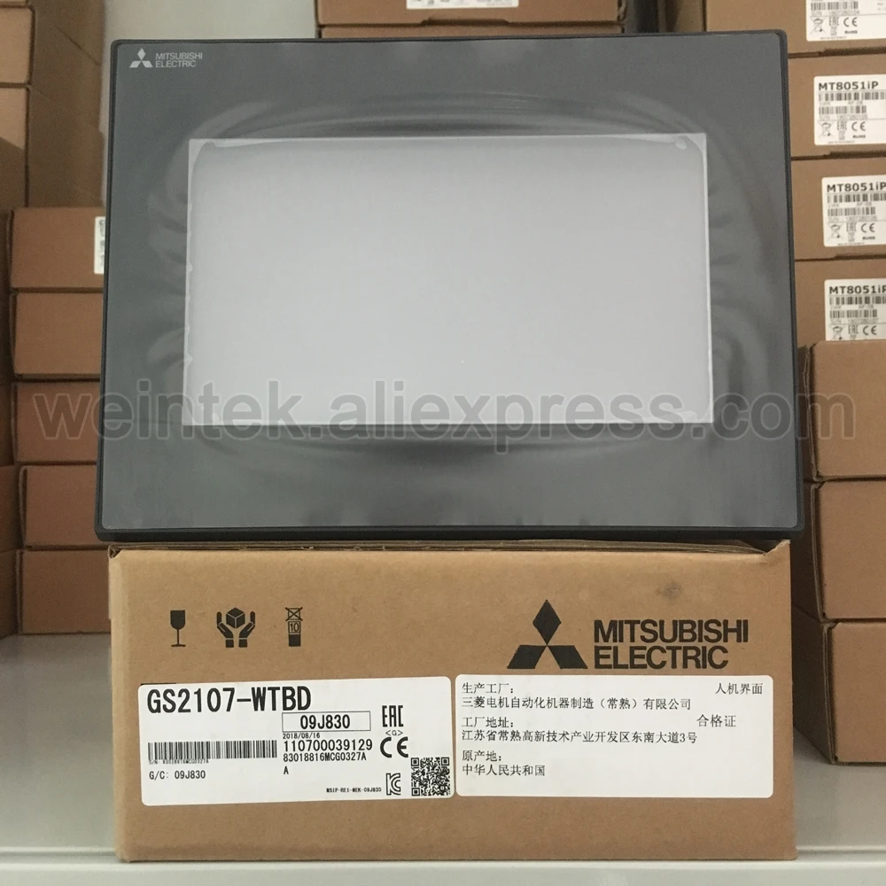 Стало еще проще HMI GS2107-WTBD 7 дюймов сенсорный экран Панель с LAN, RS232, RS485 портов(Фирменная Новинка