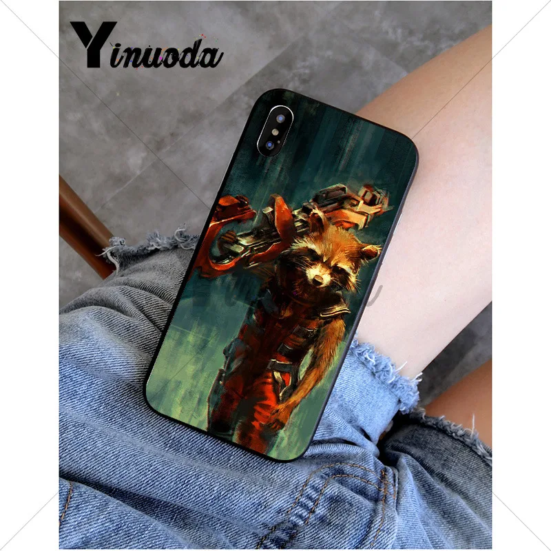 A15 Yinuoda Guardian ракета енот Грут Treeman чехол для телефона для iPhone 6S 6plus 7plus 8 8Plus X Xs MAX 5 5S XR 11 11pro 11promax - Цвет: A15