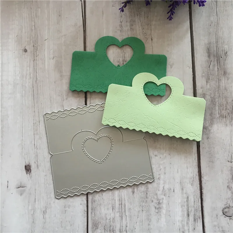 Сделай Сам режет в форме сердца металлический Подарочный упаковочный пакет