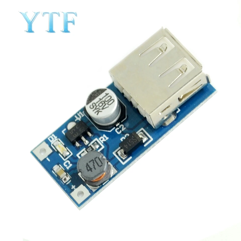 0 9 V 5V DC USB Напряжение преобразователь Step Up усилитель Питание модуль 600mA PFM