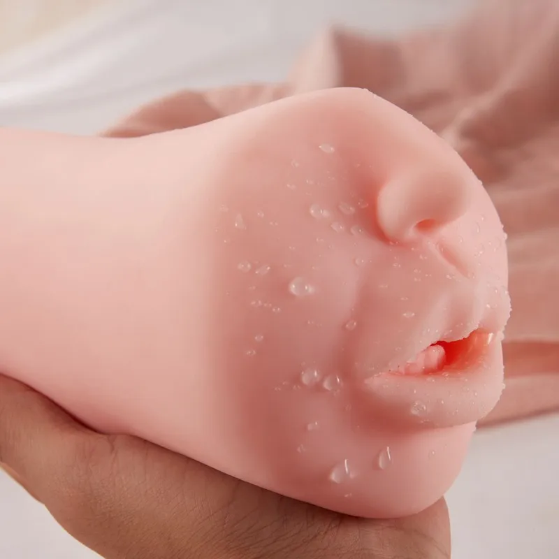 Мужской мастурбатор с глубоким горлом заряжаемый от USB вибрирующий для рта чашка