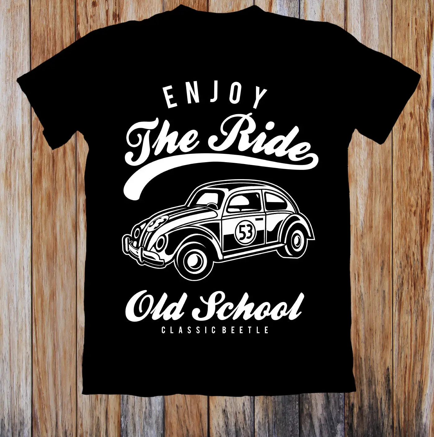 ENJOY THE RIDE Классическая футболка унисекс с жуком куртка кожаная джинсовая одежда в